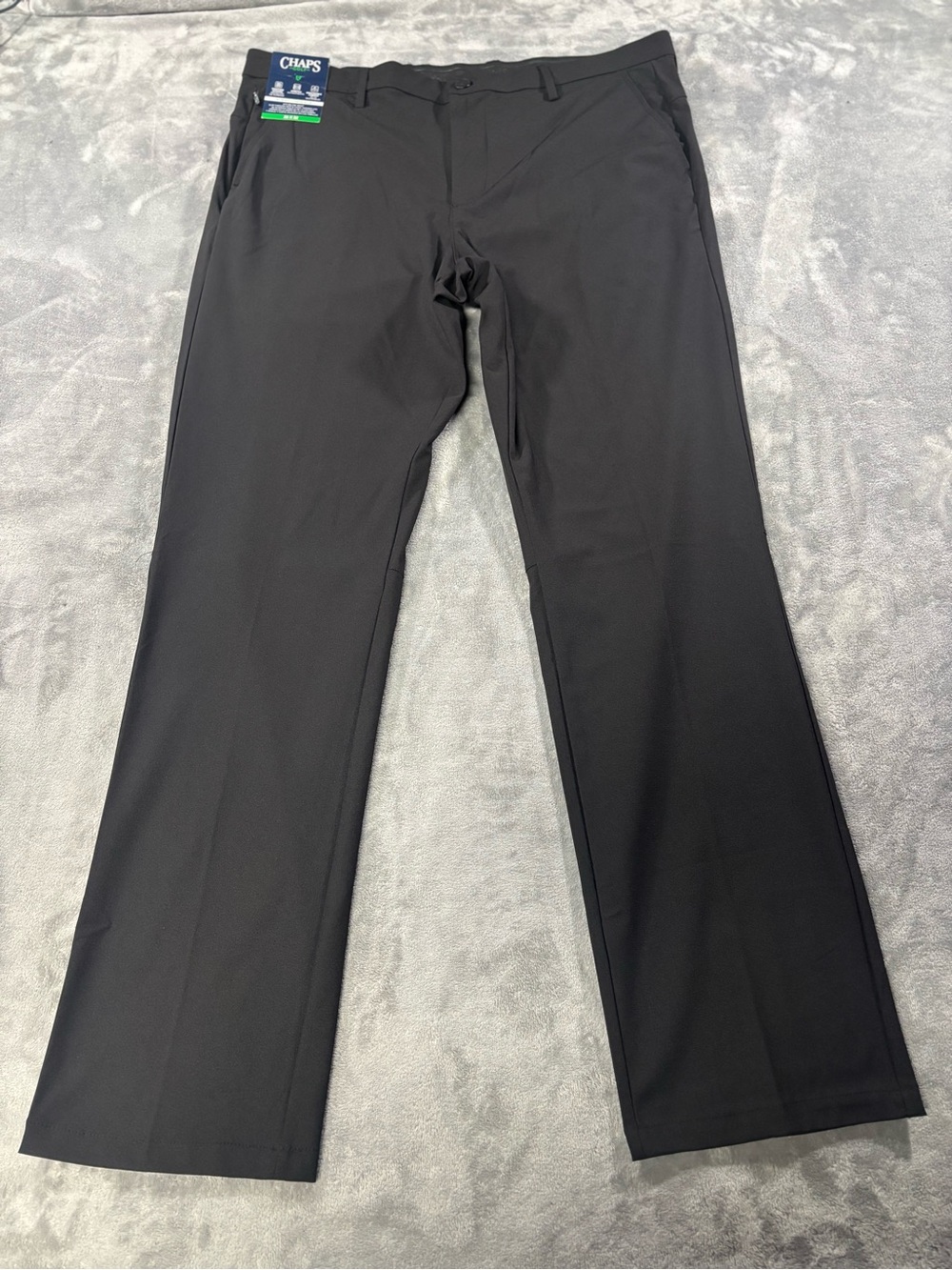 Chaps Golf Black Slim Fit Men's Dress Pants
